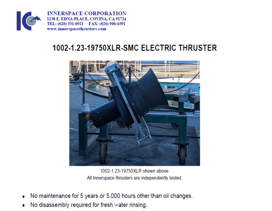 1002-1.23-19750XLR-SMC Electric Thruster Specification Sheet